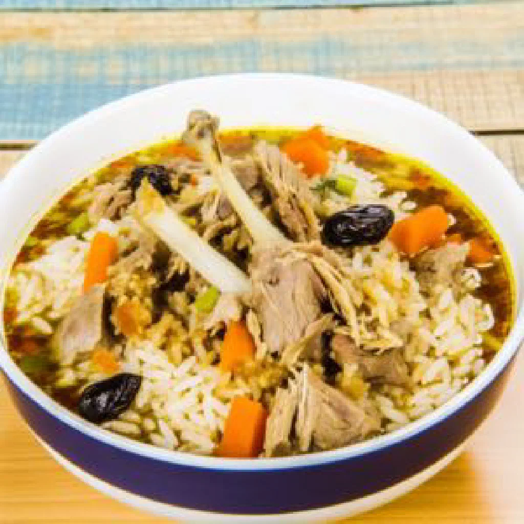 Spiced Mashkhool with tender meat over fragrant basmati rice