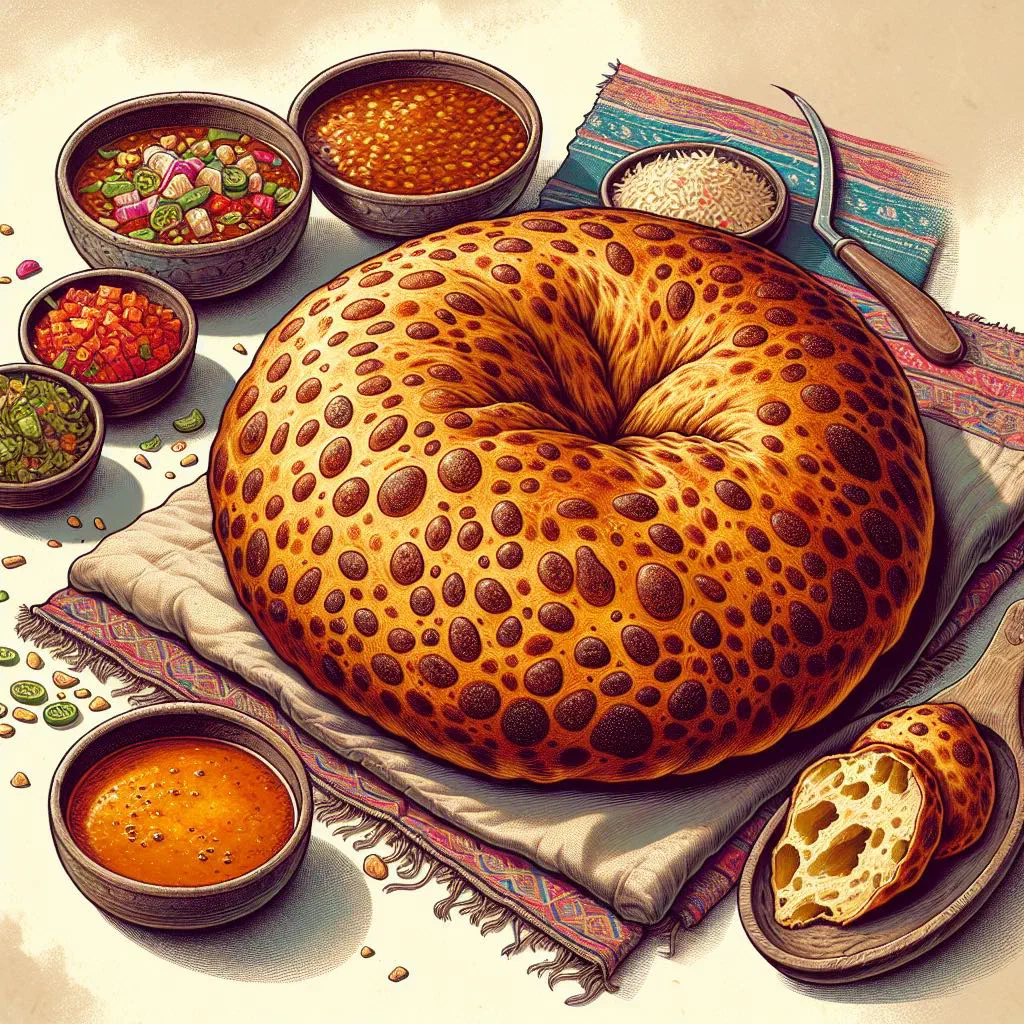 Golden pan-fried Katlama pastries filled with herbs and minced meat