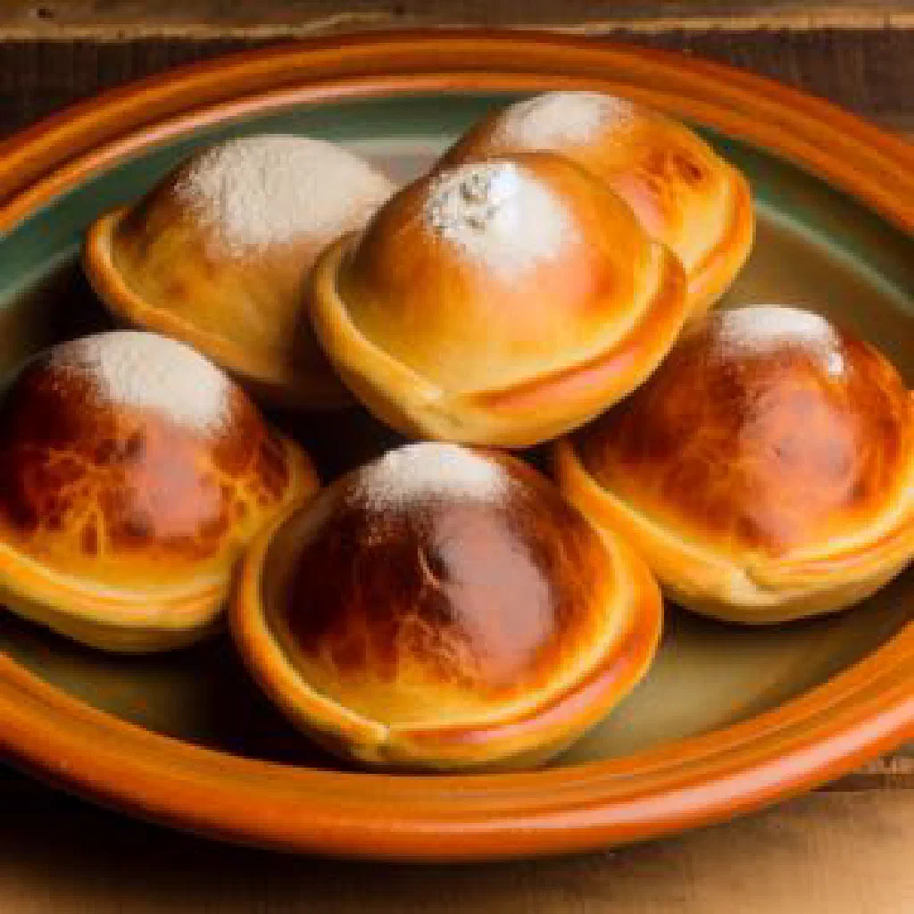 Round dark Venezuelan catalinas biscuits stacked on a plate