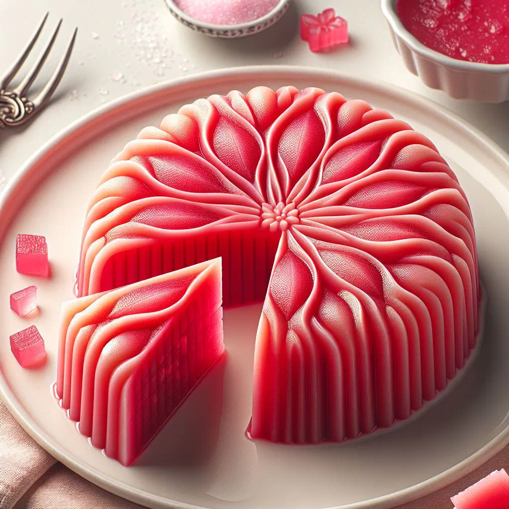 Slices of guava paste served with white cheese on a plate
