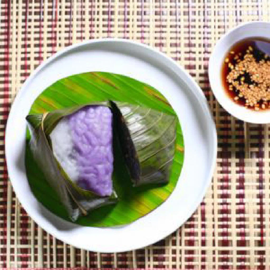 Sweet steamed Banh Gai rice cakes with a soft mung bean filling