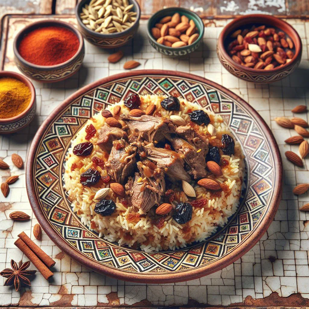 Fragrant Yemeni mandi with tender lamb over spiced basmati rice