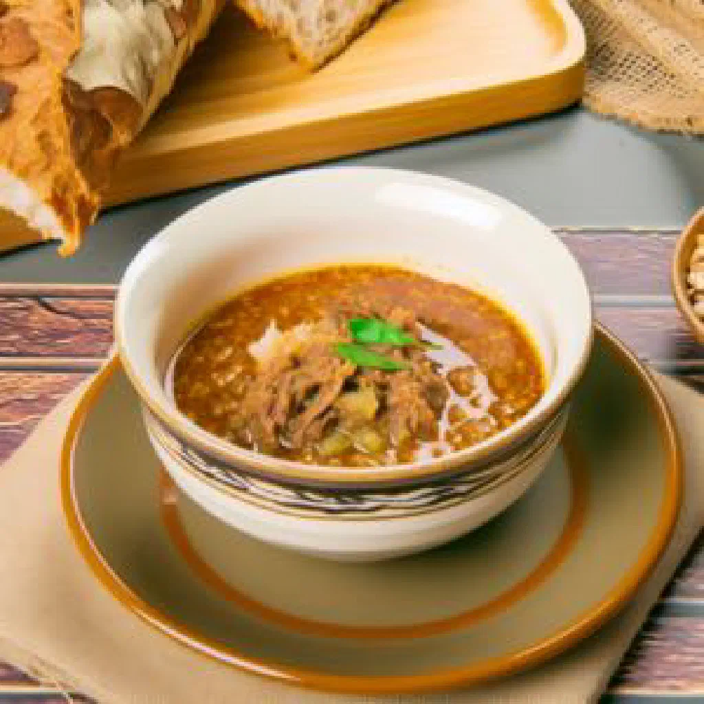 Yemeni sakhana with tender meat and vegetables served over rice