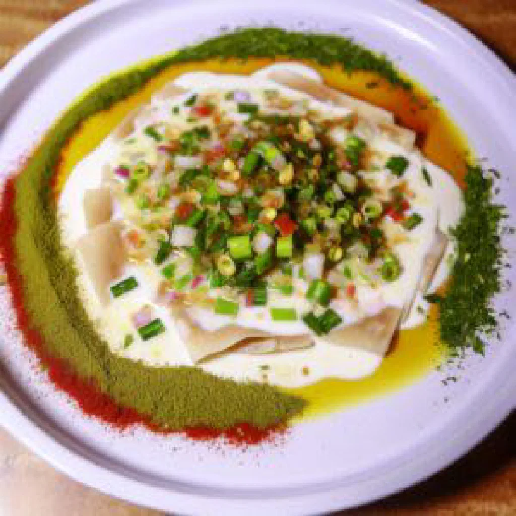 Yemeni shafut with soft flatbread soaked in spiced broth